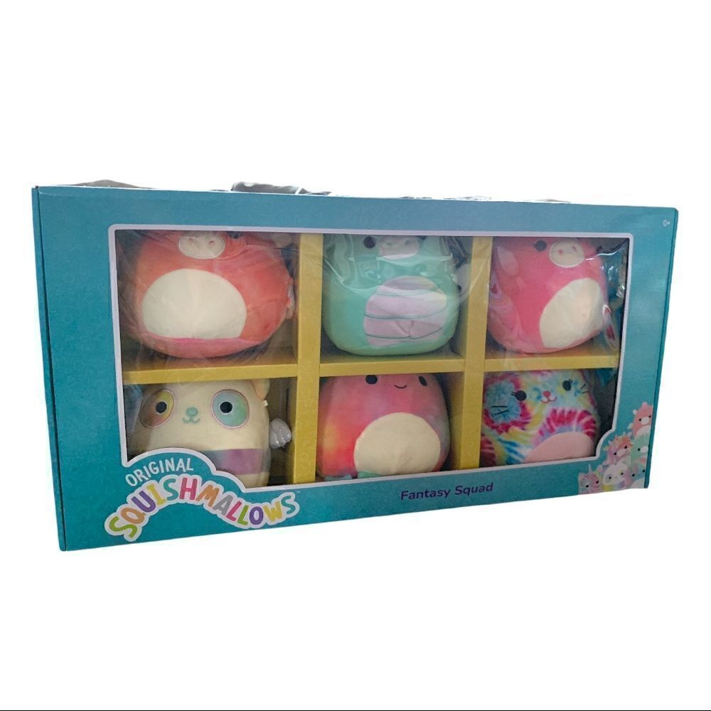 Original Squishmallows 5 Inch Fantasy Squad- 6 Pack~ NIB.